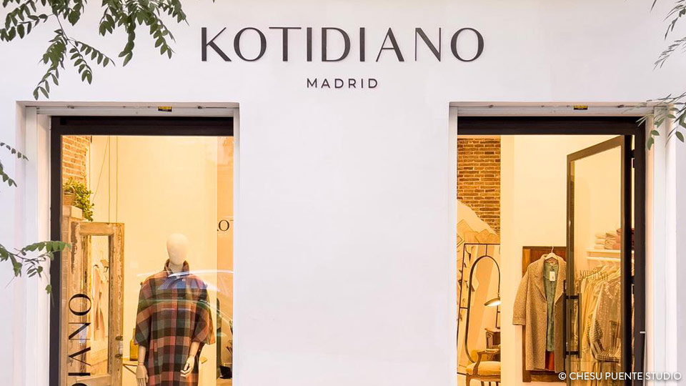 Decoración de interior de la marca de moda Kotidiano